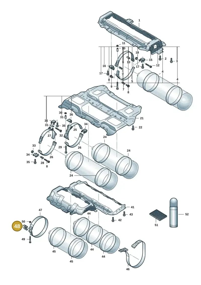 WHT006404 — Volkswagen Caddy Maxi Kombi (2020-2024) diagram 2ka201010, position 48