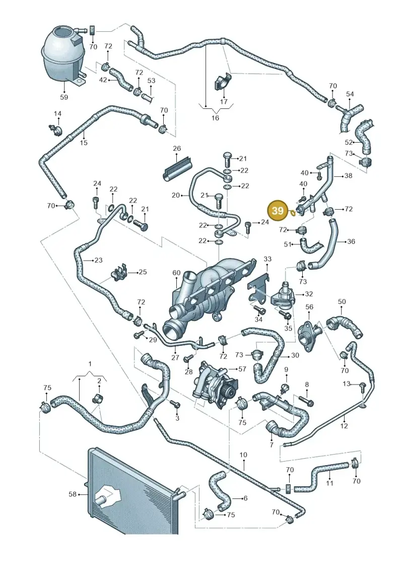 WHT006407 — Volkswagen Amarok twin cab (2016-2022) diagram 683121300, position 39
