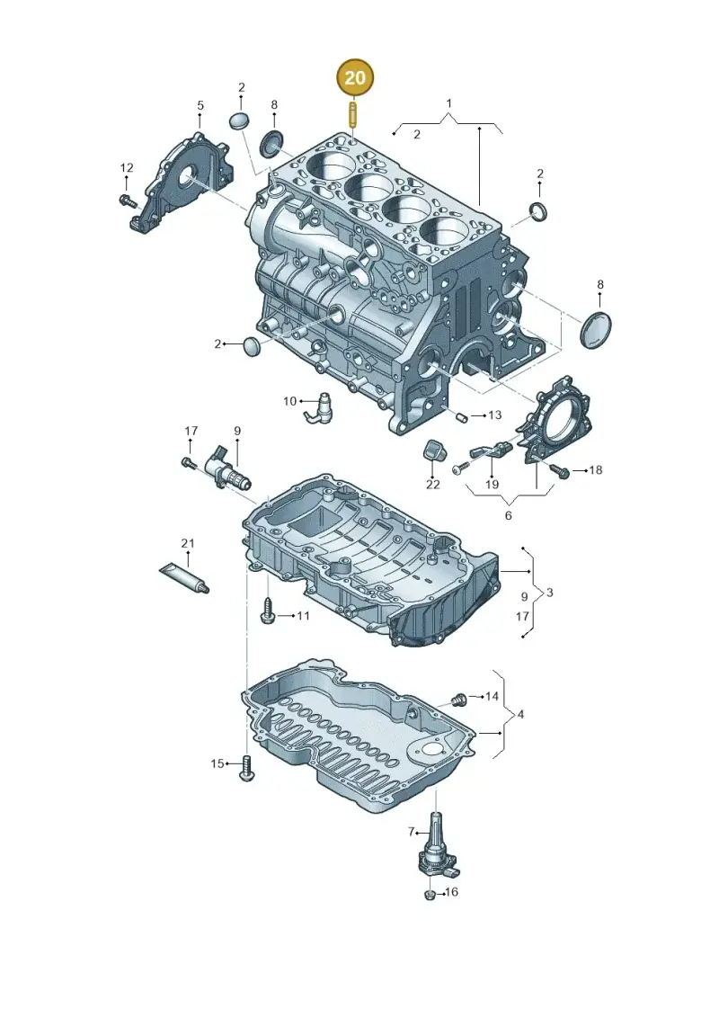 WHT006540 — Volkswagen Passat estate (2023-) diagram 793103039, position 20