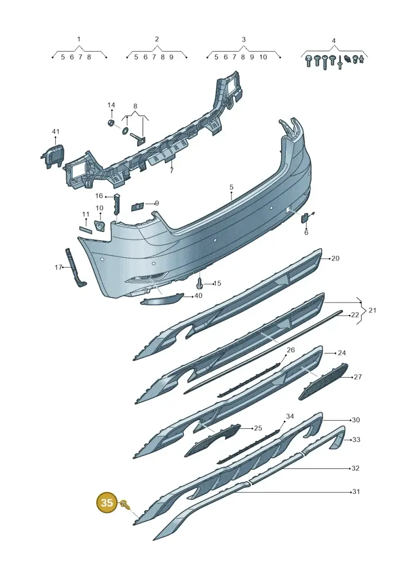 WHT006726 — Audi A3 Sportback (2016-2020) diagram 890807600, position 35