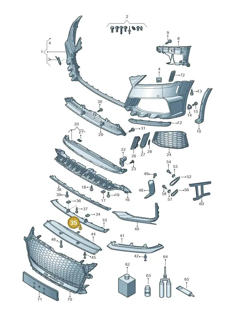 WHT006726 — Audi TT RS (2016-2023) diagram 898807020, position 35