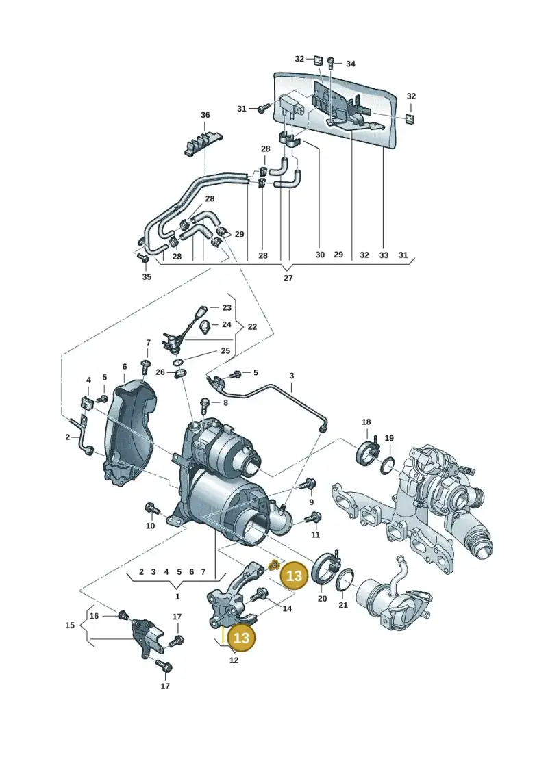 WHT006765 — Volkswagen Tiguan 2.0 (2023-) diagram 57x253160, position 13