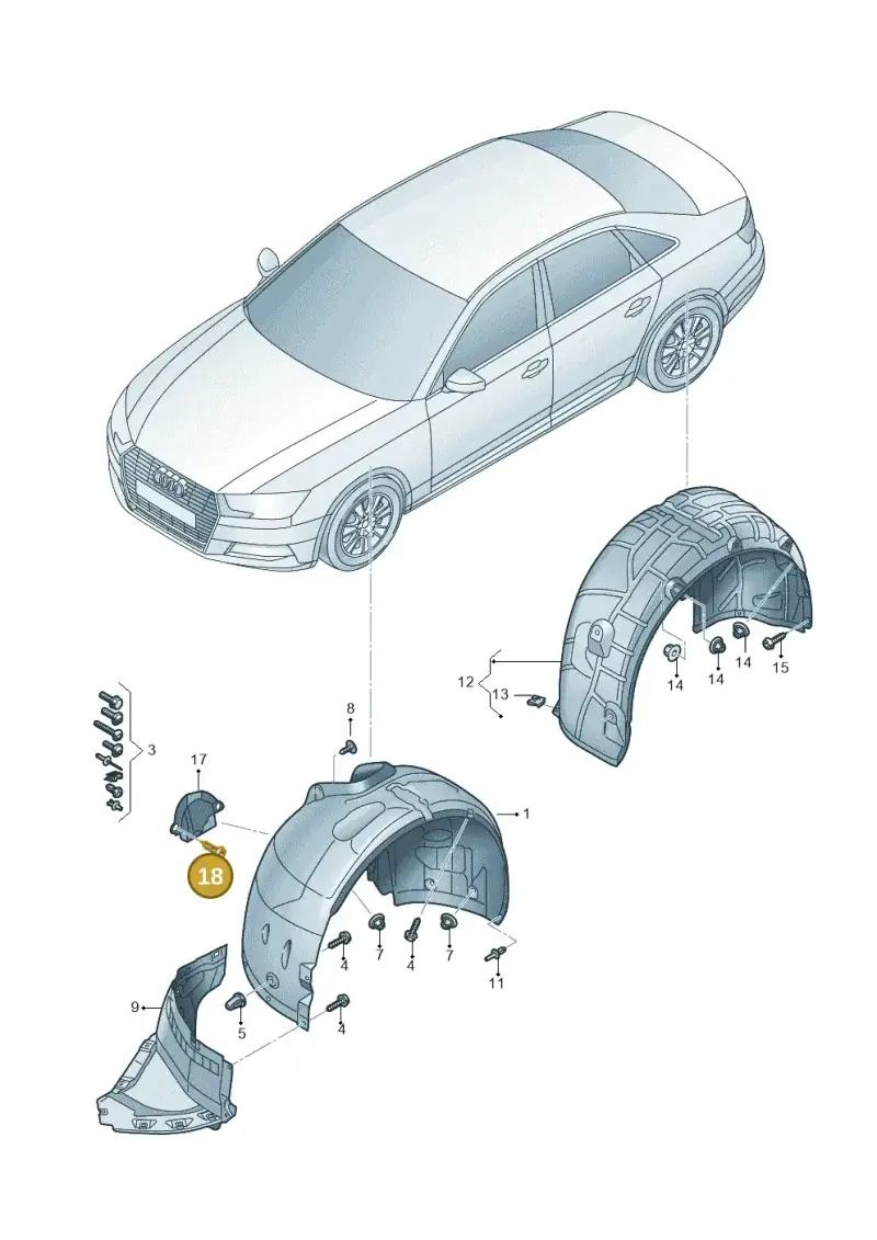 WHT006778 — Audi A4 (2015-2025) diagram 849821051, position 18