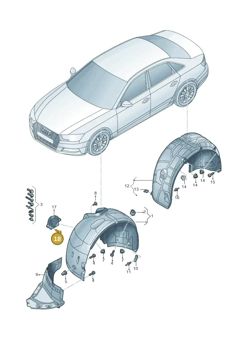 WHT006778 — Audi RS5 Sportback (2017-2025) diagram 849821500, position 18