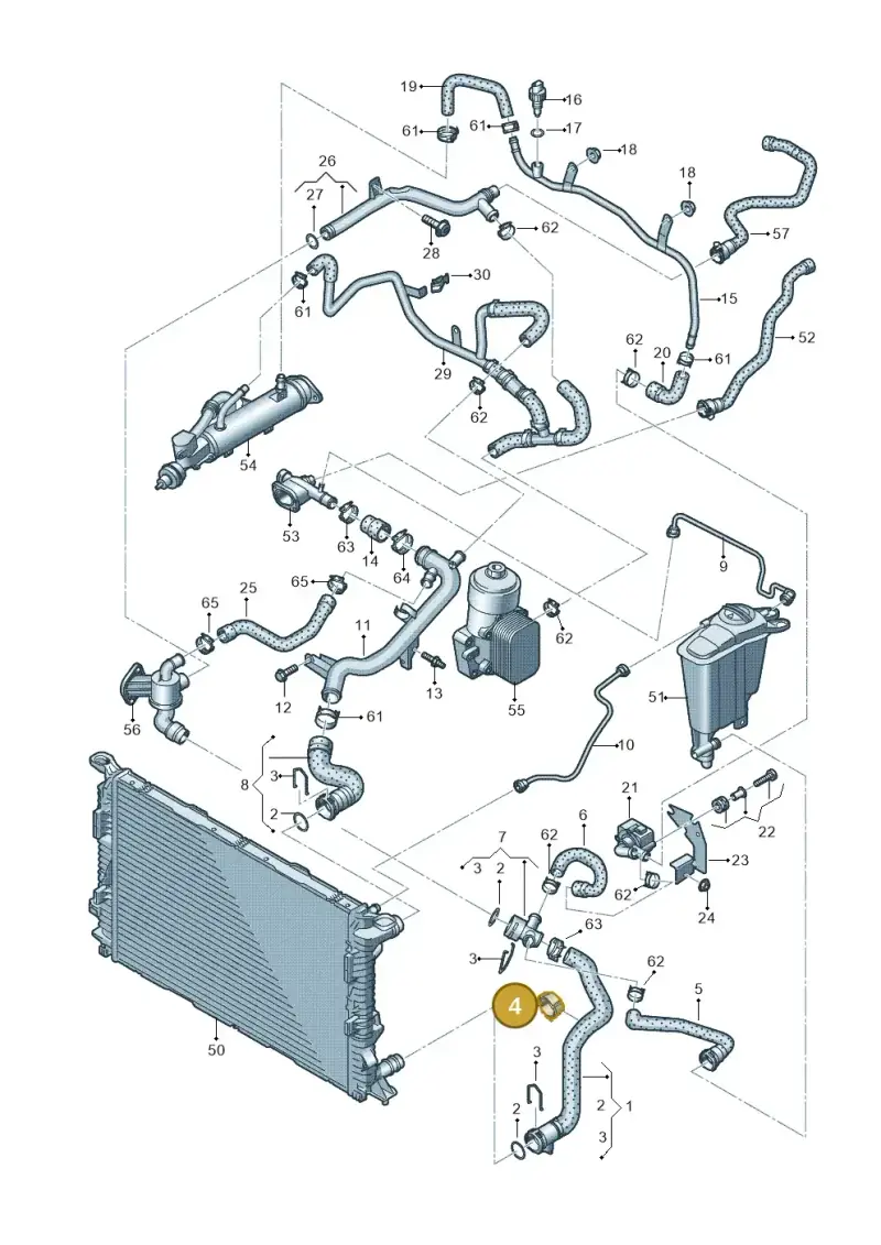 WHT006829 — Audi Q5 qu. 2.0 TDI (2012-2017) diagram 647121220, position 4