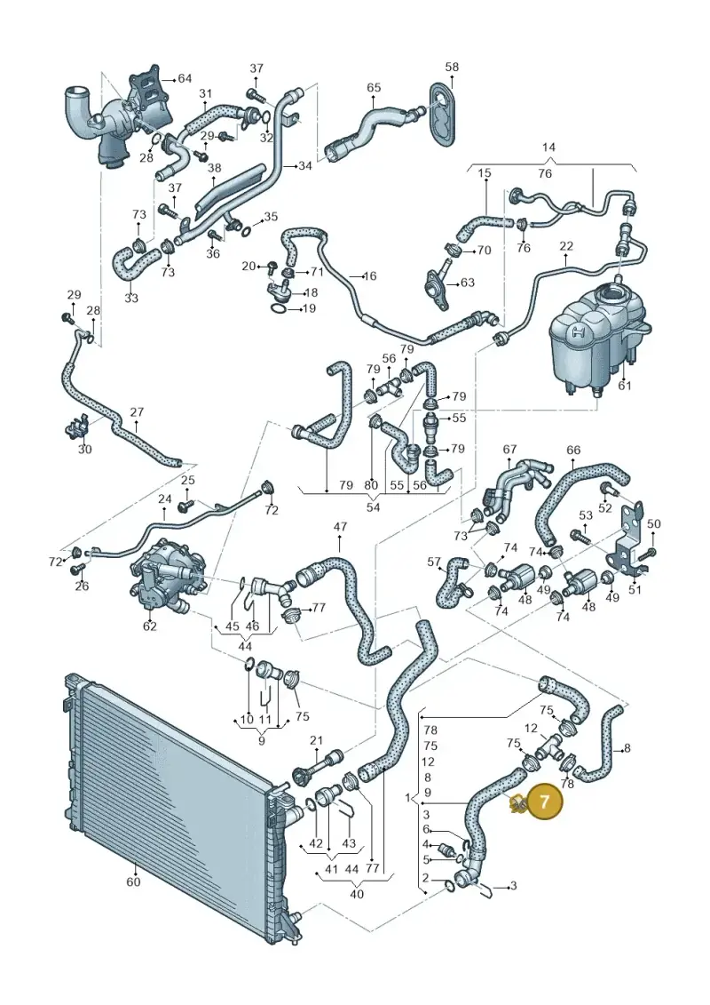 WHT006829 — Audi A5 Cabriolet (2016-2025) diagram 849121022, position 7