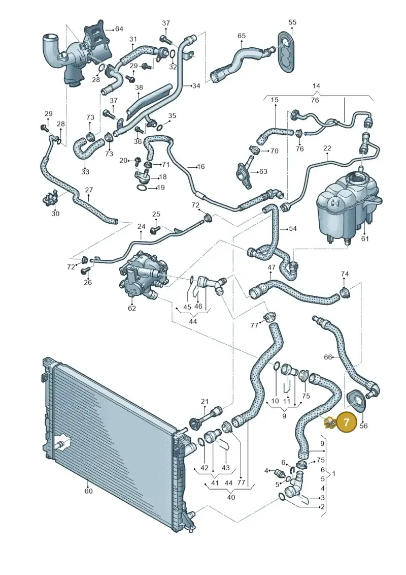 WHT006829 — Audi A5 Sportback (2016-2025) diagram 849121210, position 7