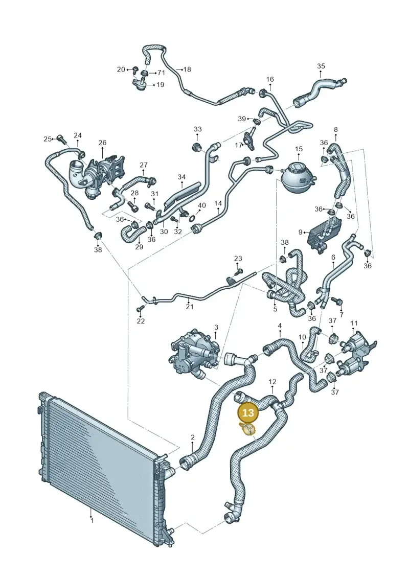 WHT006829 — Audi Q5 (2016-2025) diagram 896121300, position 13