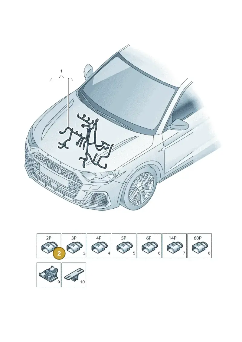 WHT006943 — Audi A1 Sportback (2018-2025) diagram 592971200, position 2