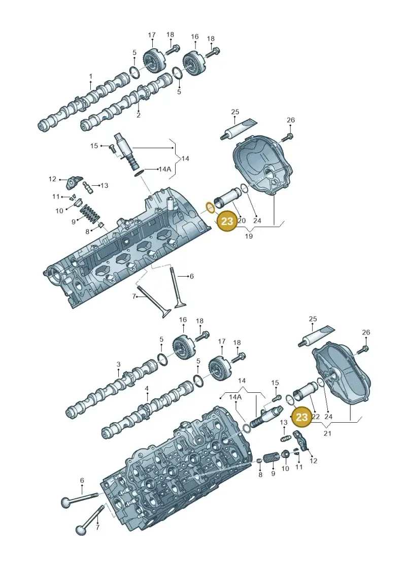 WHT006998 — Volkswagen Touareg BlueMotion (2014-2018) diagram 478109170, position 23