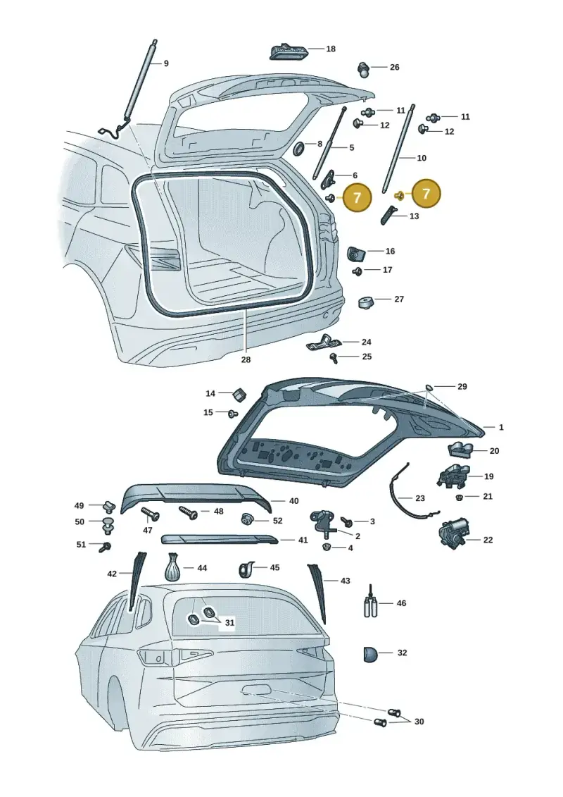 WHT007030 — Skoda Enyaq (2020-2021) diagram 50a827000, position 7