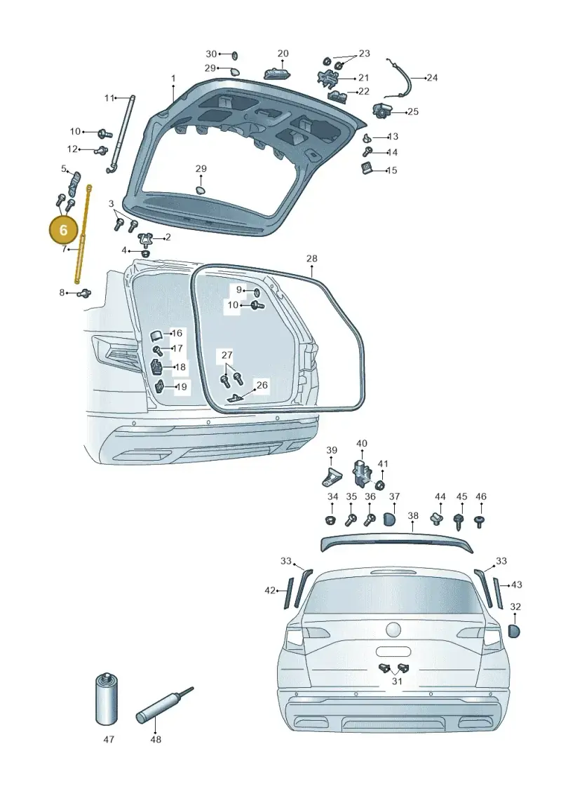 WHT007030 — Skoda Kamiq (2019-2020) diagram 584827000, position 6