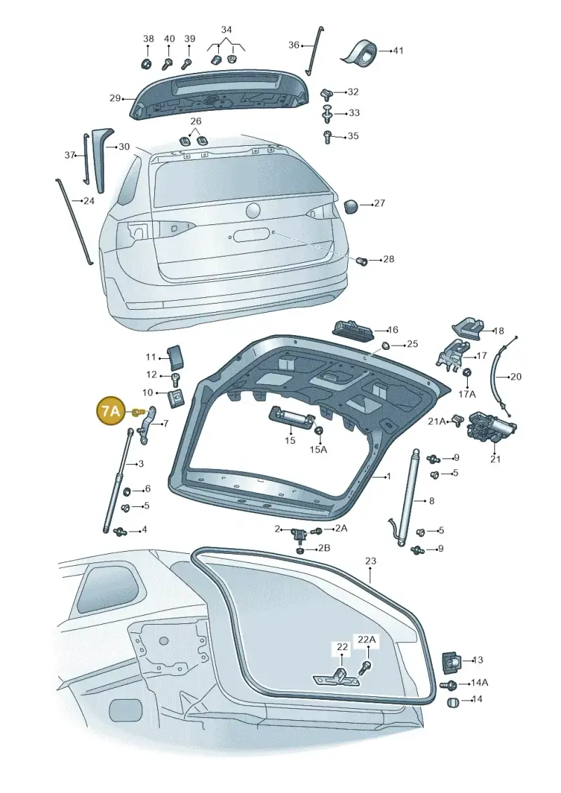 WHT007030 — Skoda Octavia (2019-2022) diagram 585827010, position 7A