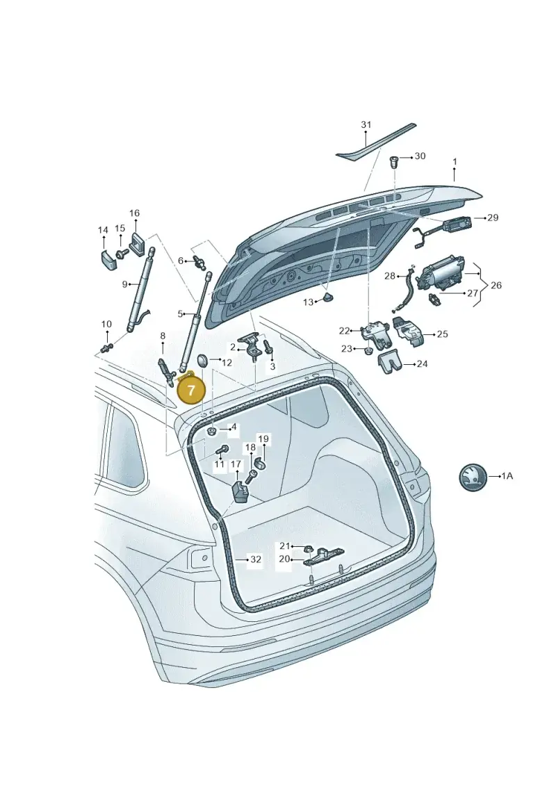 WHT007030 — Skoda Kodiaq (2018-2022) diagram 804827000, position 7