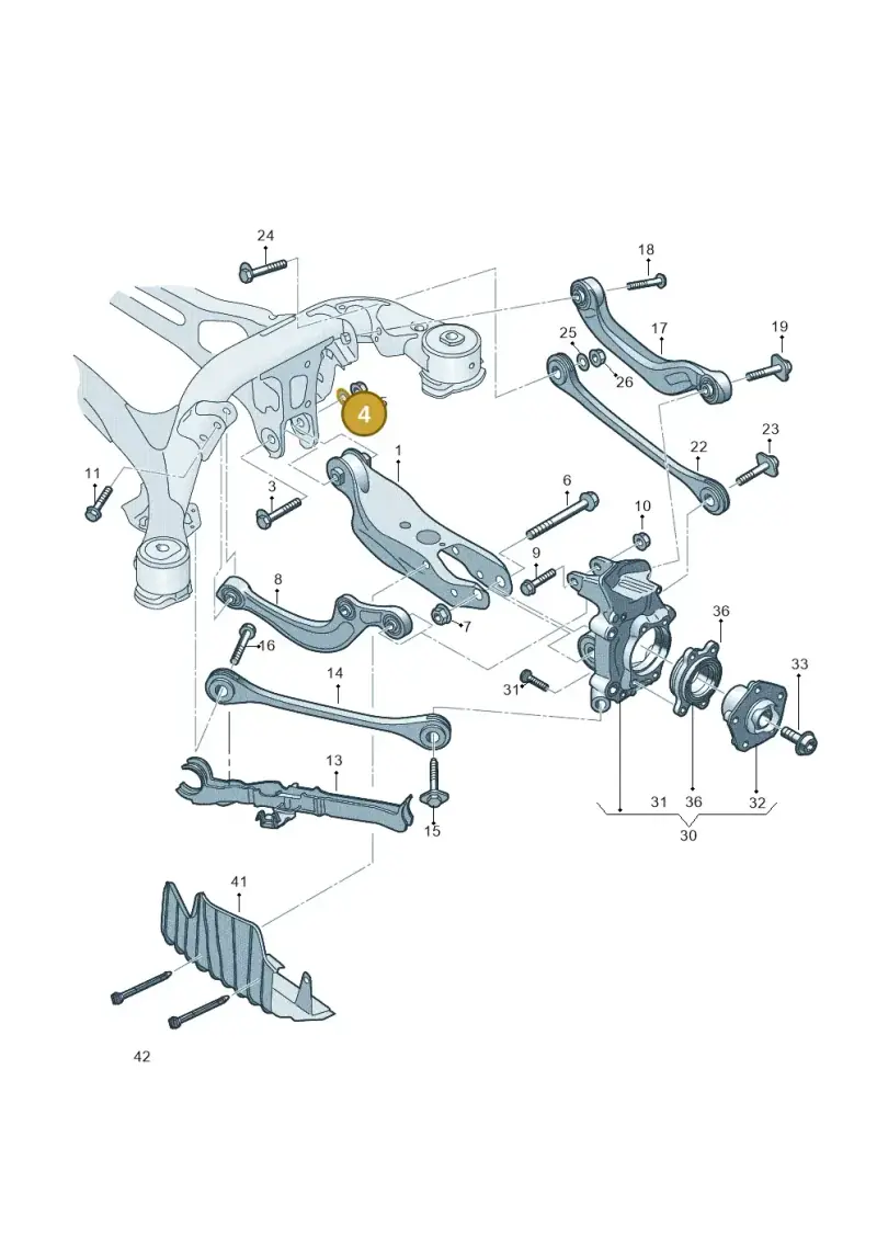 WHT007043A — Volkswagen Touareg (2017-2023) diagram 439505005, position 4