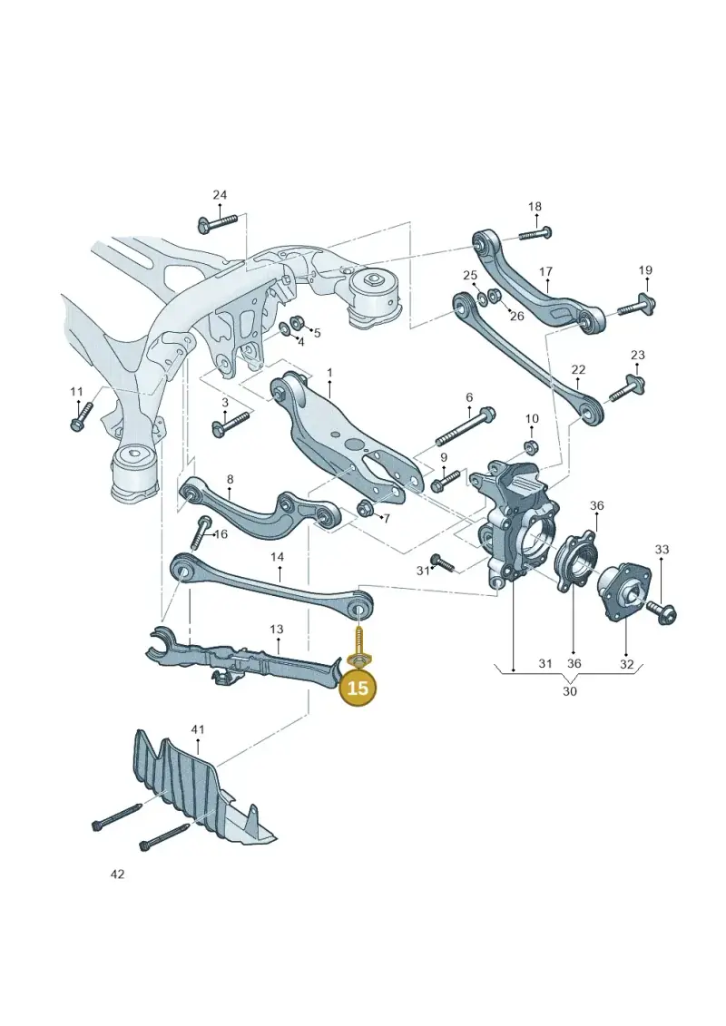 WHT007096 — Volkswagen Touareg (2017-2023) diagram 439505005, position 15