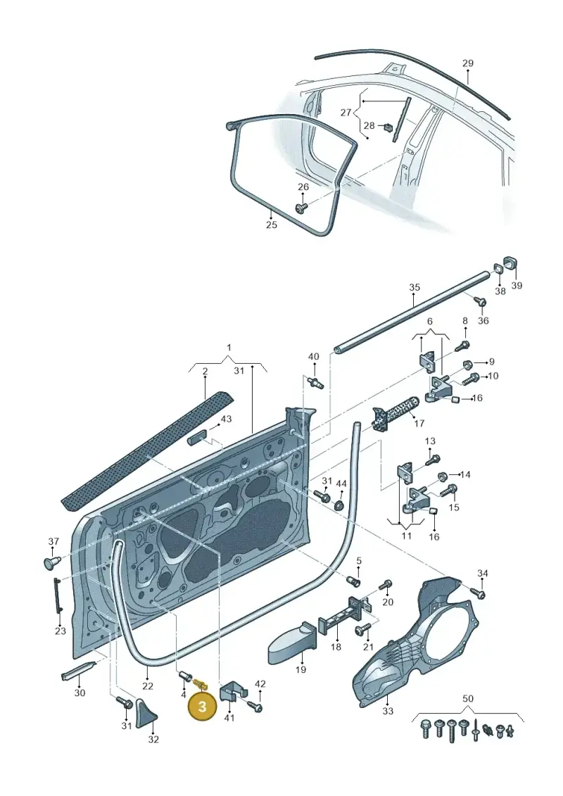 WHT007119 — Audi RS7 Sportback (2019-2025) diagram 435831100, position 3