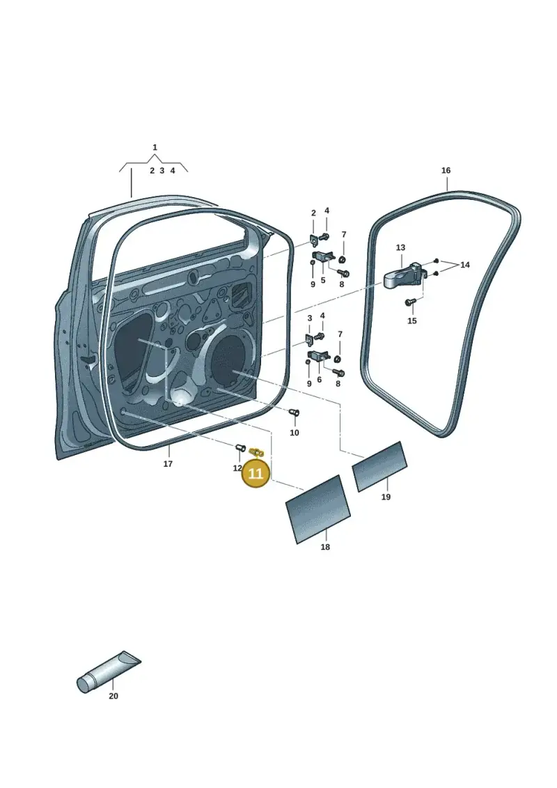 WHT007119 — SEAT Leon (2019-) diagram 5fn831000, position 11