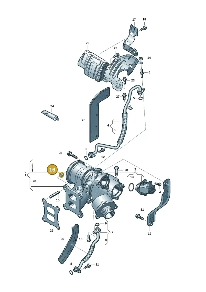 WHT007210 — Volkswagen Tiguan 2.0 (2023-) diagram 3cm145300, position 16