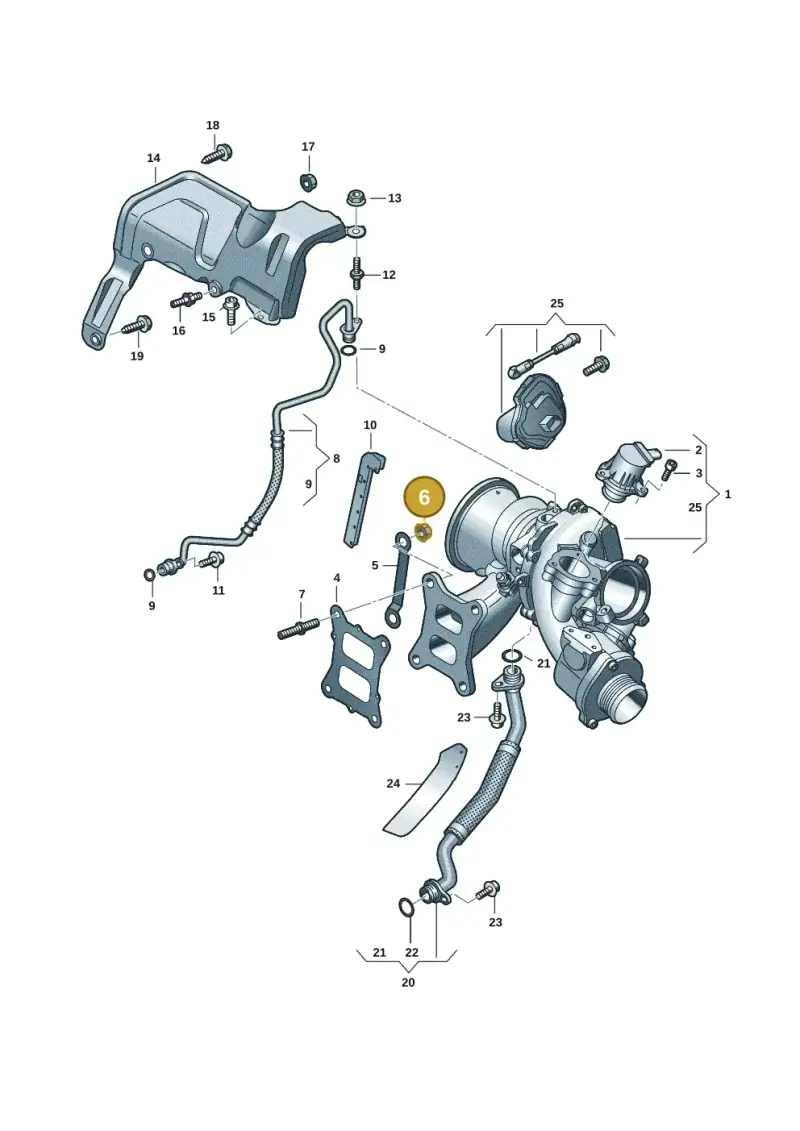 WHT007210 — Volkswagen Passat estate (2023-) diagram 884145251, position 6