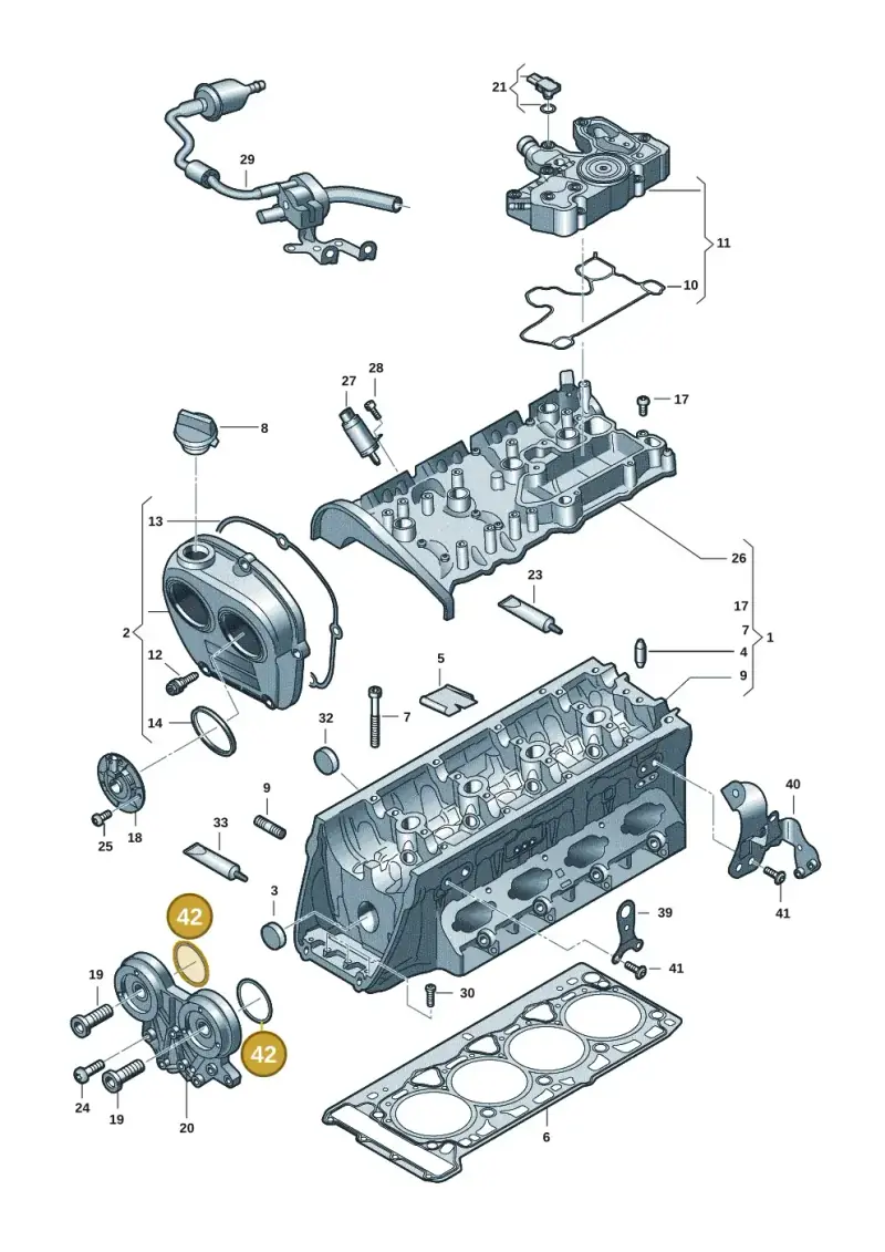 WHT007212B — Volkswagen Multivan (2021-) diagram 5h0103049, position 42