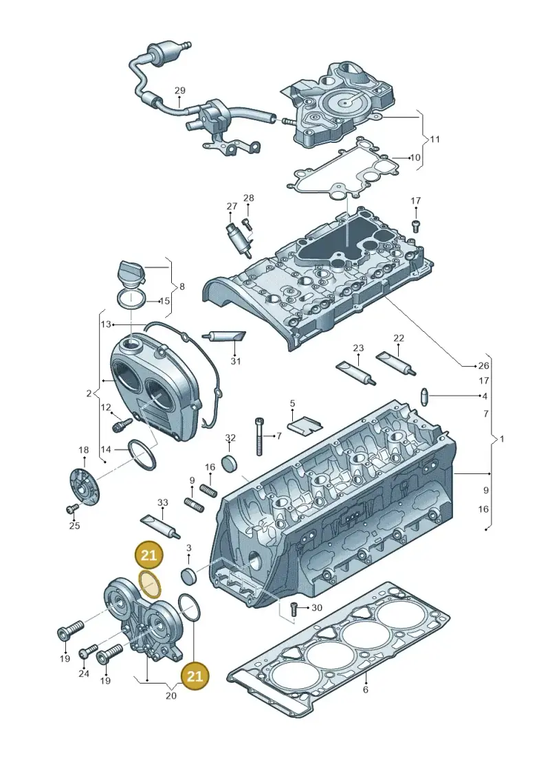 WHT007212B — Volkswagen Tiguan 2.0 (2023-) diagram 724103200, position 21