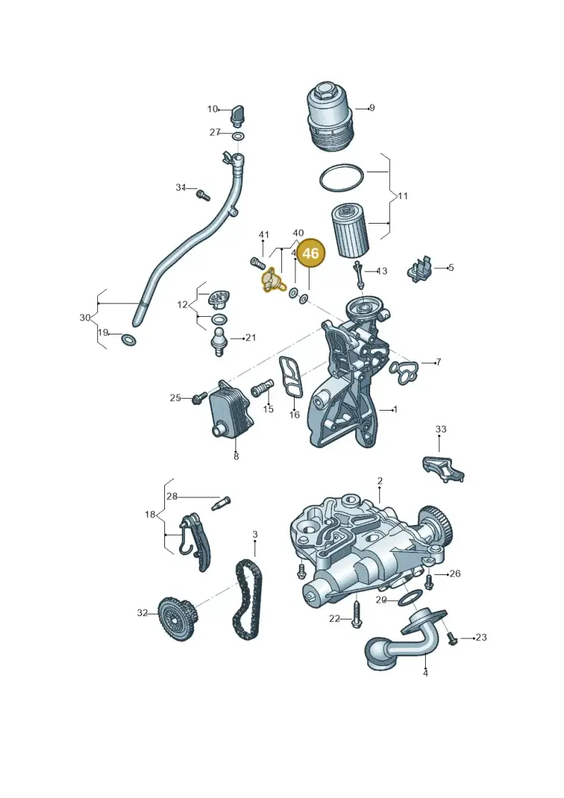 WHT007317 — Volkswagen Tiguan 2.0 4Motion (2017-2024) diagram 496115150, position 46