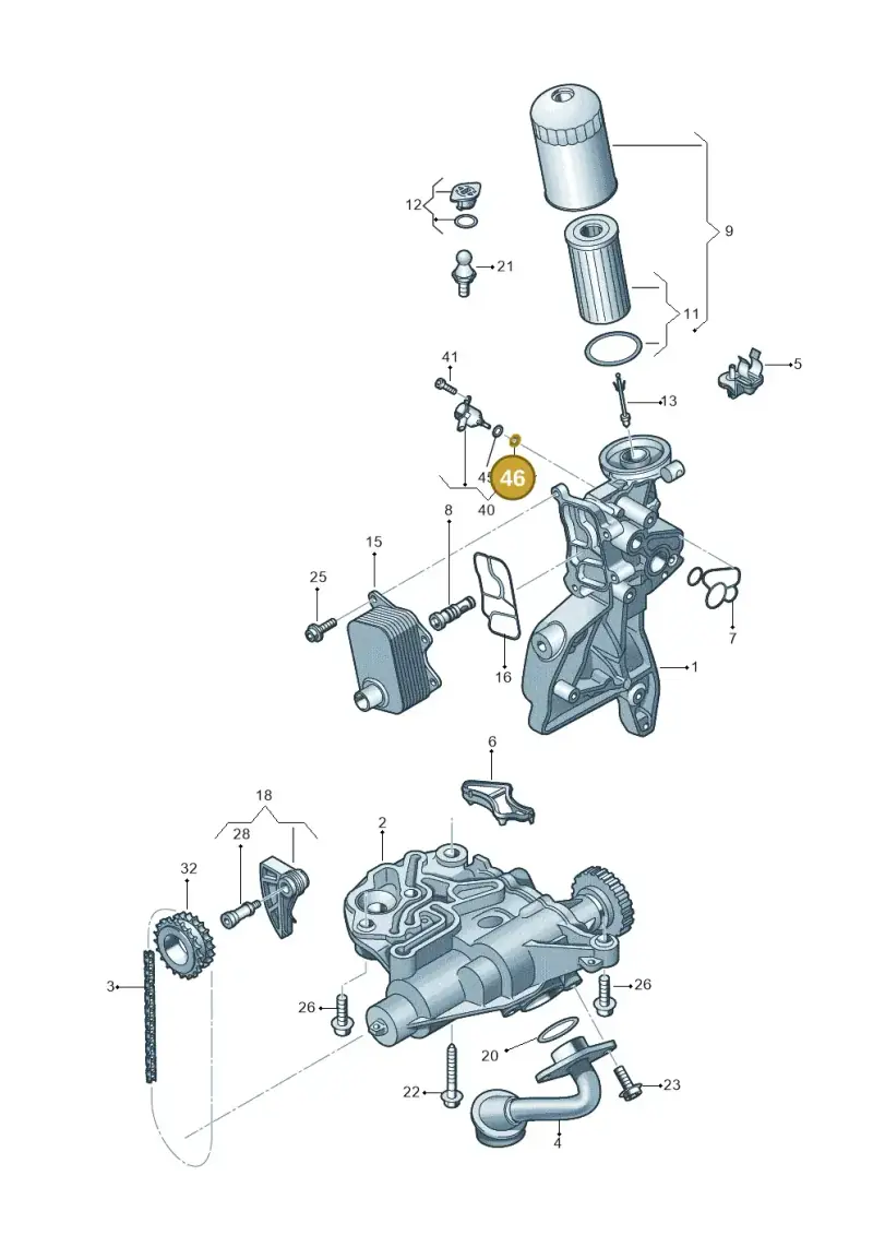 WHT007317 — Volkswagen Tiguan 2.0 (2023-) diagram 827115100, position 46