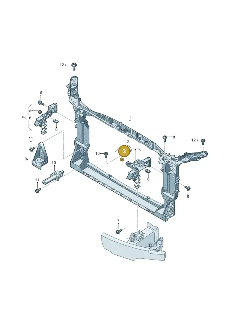 WHT007389 — Audi A6 (2018-2025) diagram 435805000, position 3