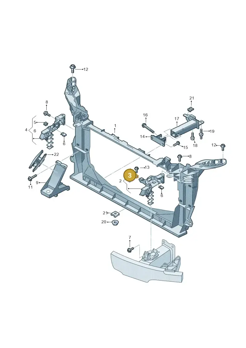 WHT007389 — Audi RS6 Avant (2019-2025) diagram 537805000, position 3
