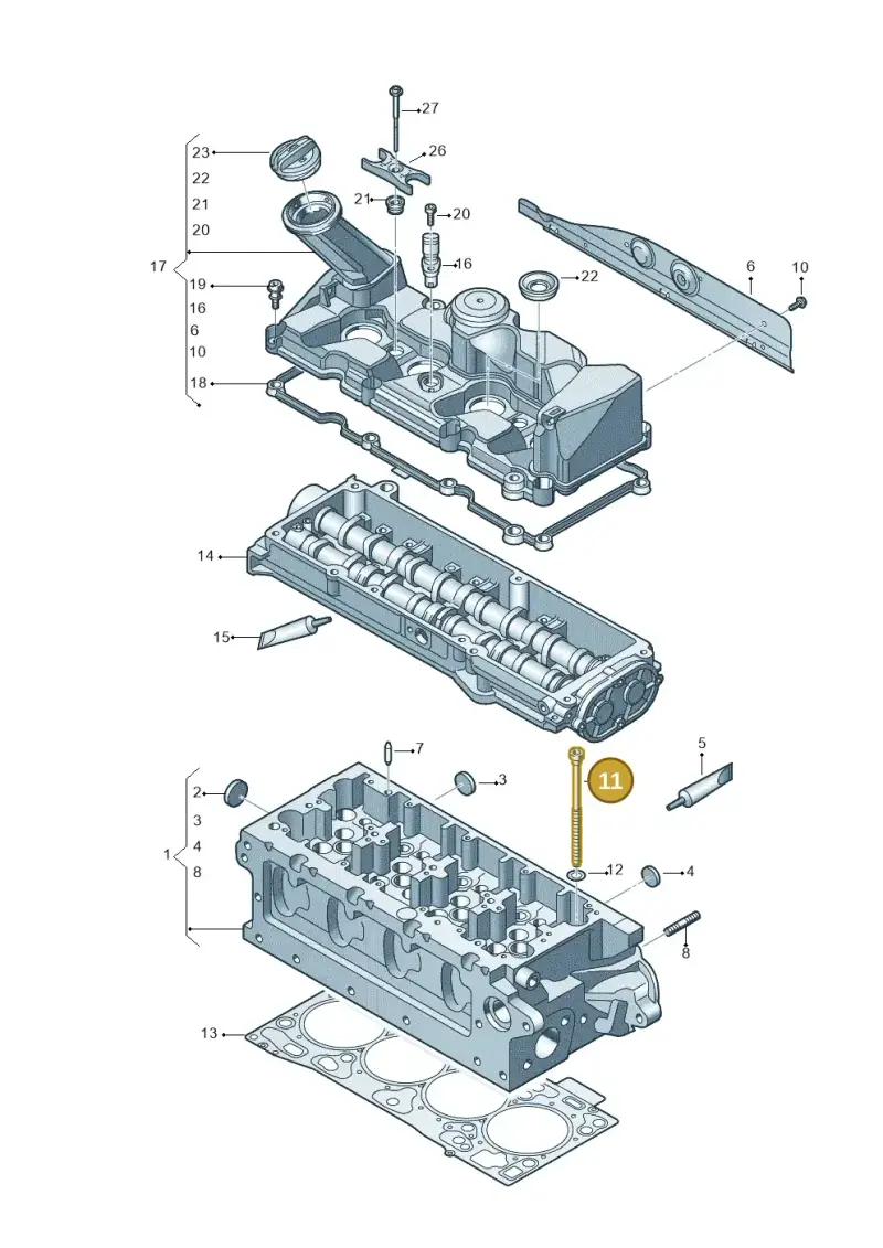 WHT007433 — Volkswagen Transport. multivan (2019-2024) diagram 806103700, position 11