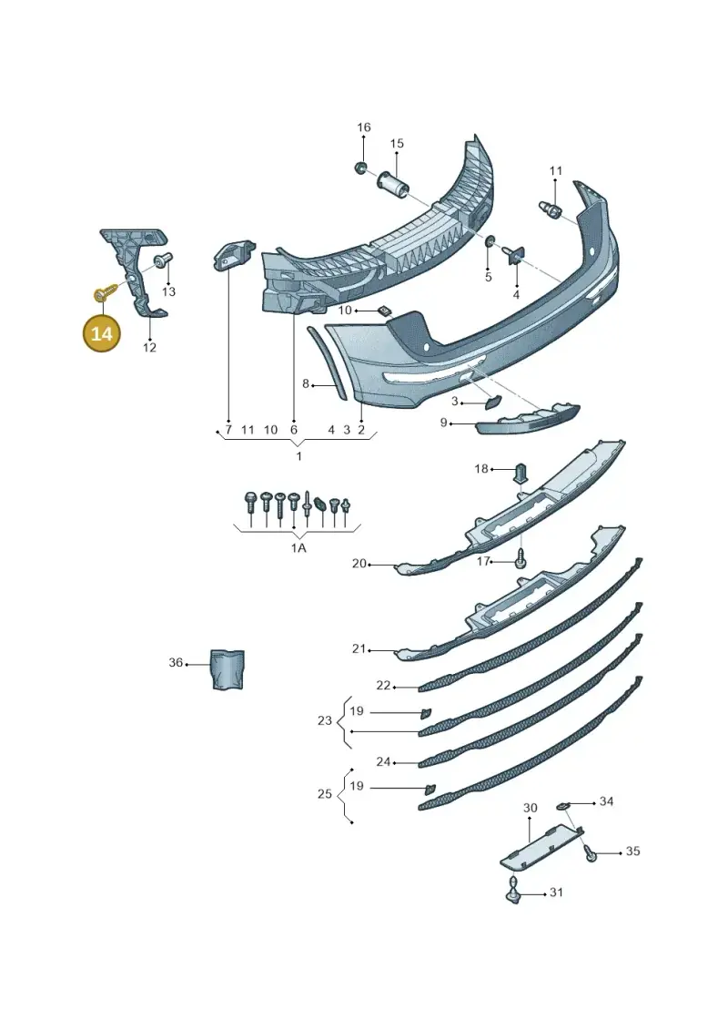 WHT007446 — Audi Q5 (2009-2018) diagram 687807075, position 14