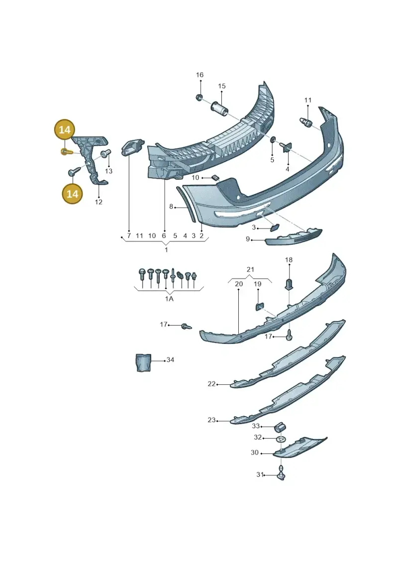 WHT007446 — Audi Q5 (2009-2018) diagram 687807085, position 14