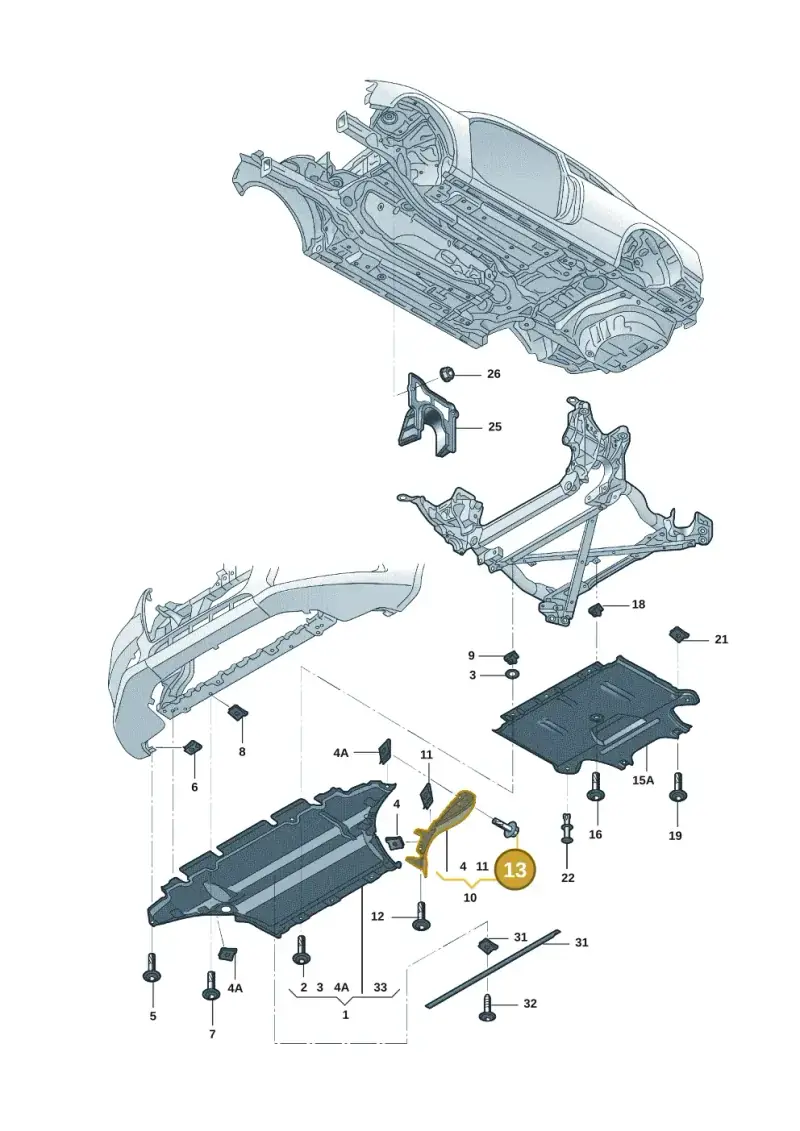 WHT007446 — Audi Q5 (2009-2018) diagram 687863025, position 13