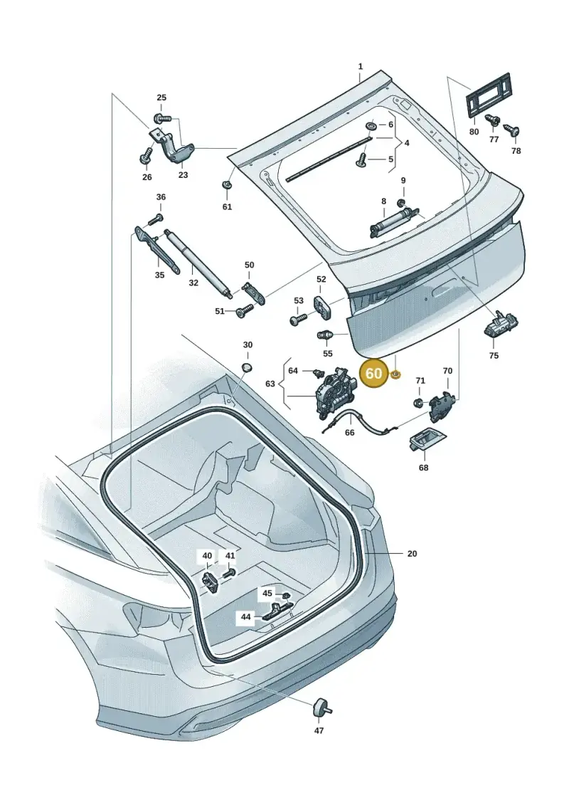 WHT007662A — Volkswagen ID.7 Limousine Pro (2023-) diagram 14b827000, position 60
