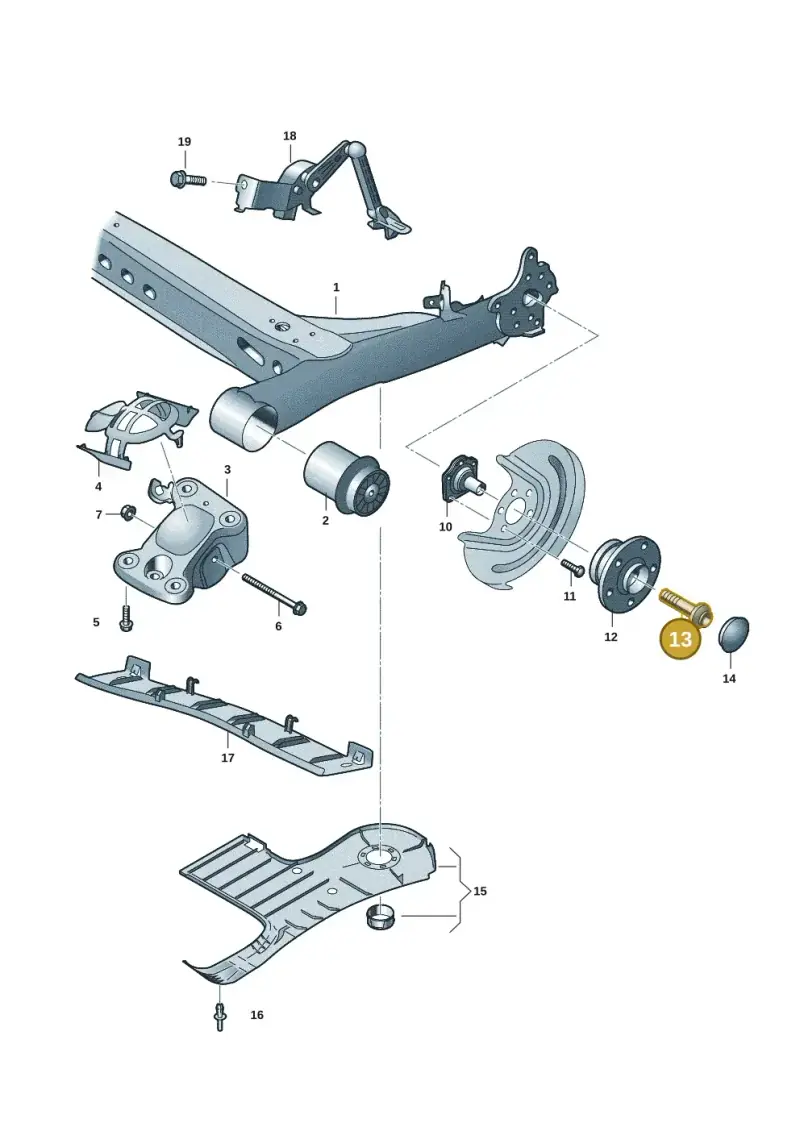 WHT007665A — Volkswagen T-Cross 1,0 (2018-2024) diagram 2gc505020, position 13
