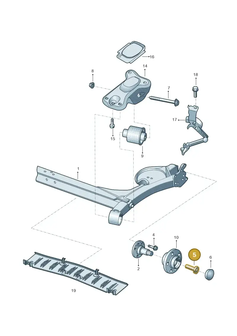 WHT007665A — Volkswagen Polo Track (2023-) diagram 581500020, position 5