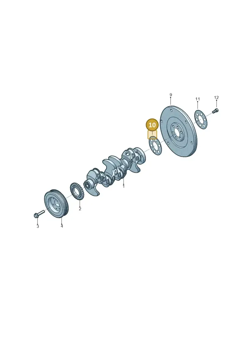 WHT007745A — Volkswagen Tiguan 2.0 4Motion (2017-2024) diagram 496105931, position 10