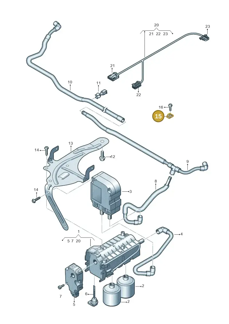 WHT007797 — Audi RS6 Avant (2019-2025) diagram 435819150, position 15