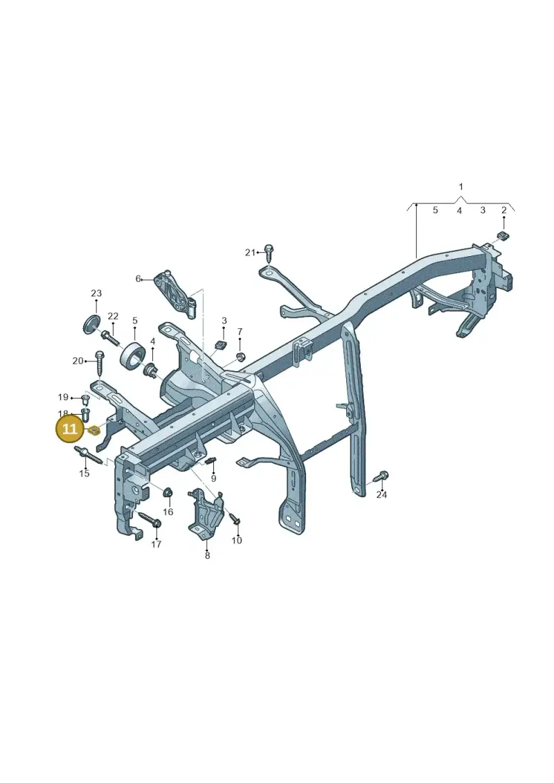 WHT007797 — Audi Q8 e-tron (2018-2025) diagram 586857000, position 11