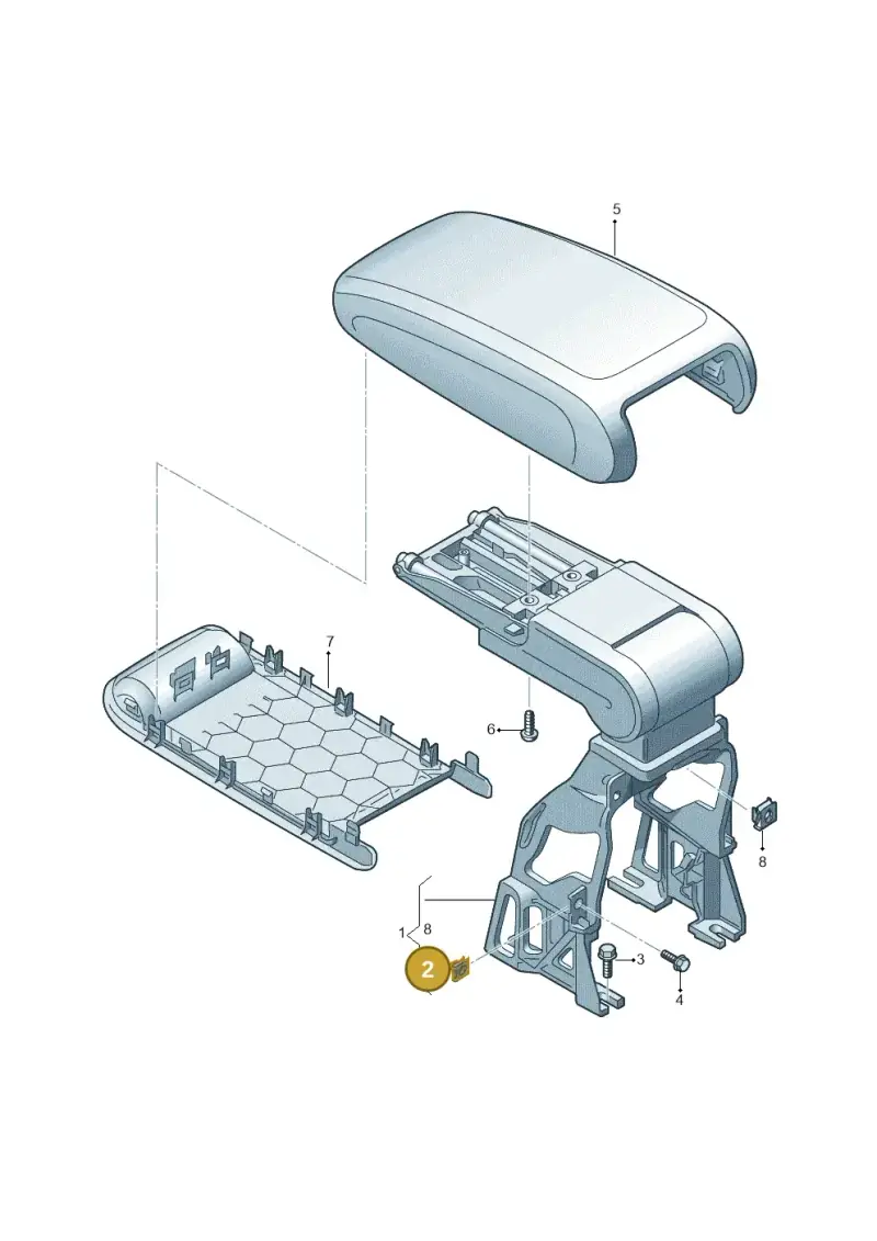WHT007799 — Audi RS Q3 Sportback (2019-2024) diagram 597863600, position 2