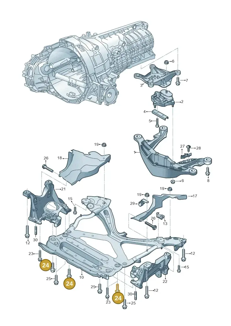 WHT007825 — Audi A5 Sportback (2016-2025) diagram 849399200, position 24