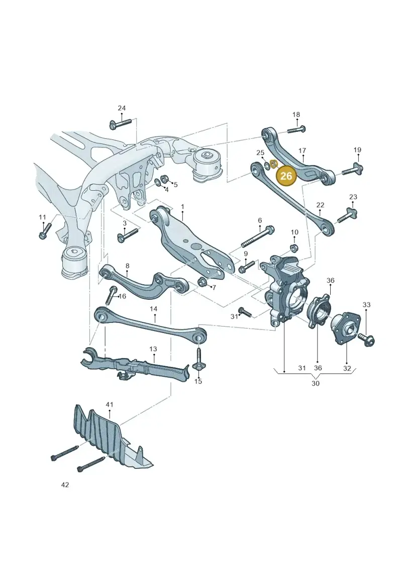 WHT007828 — Volkswagen Touareg (2017-2023) diagram 439505005, position 26