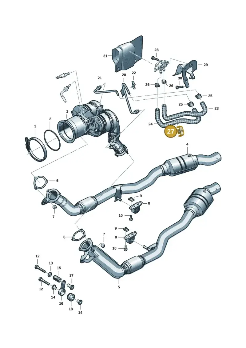 WHT007936 — Volkswagen Touareg (2017-2023) diagram 439253042, position 27