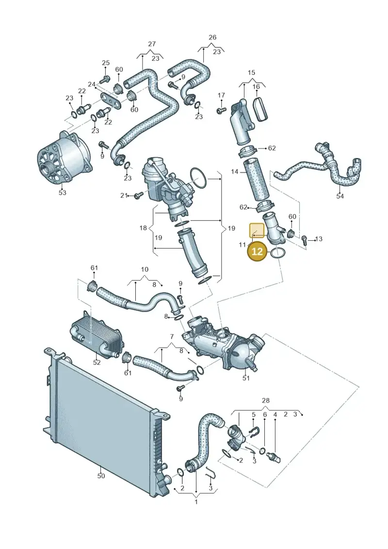 WHT007960A — Audi A7 Sportback (2014-2018) diagram 711121510, position 12