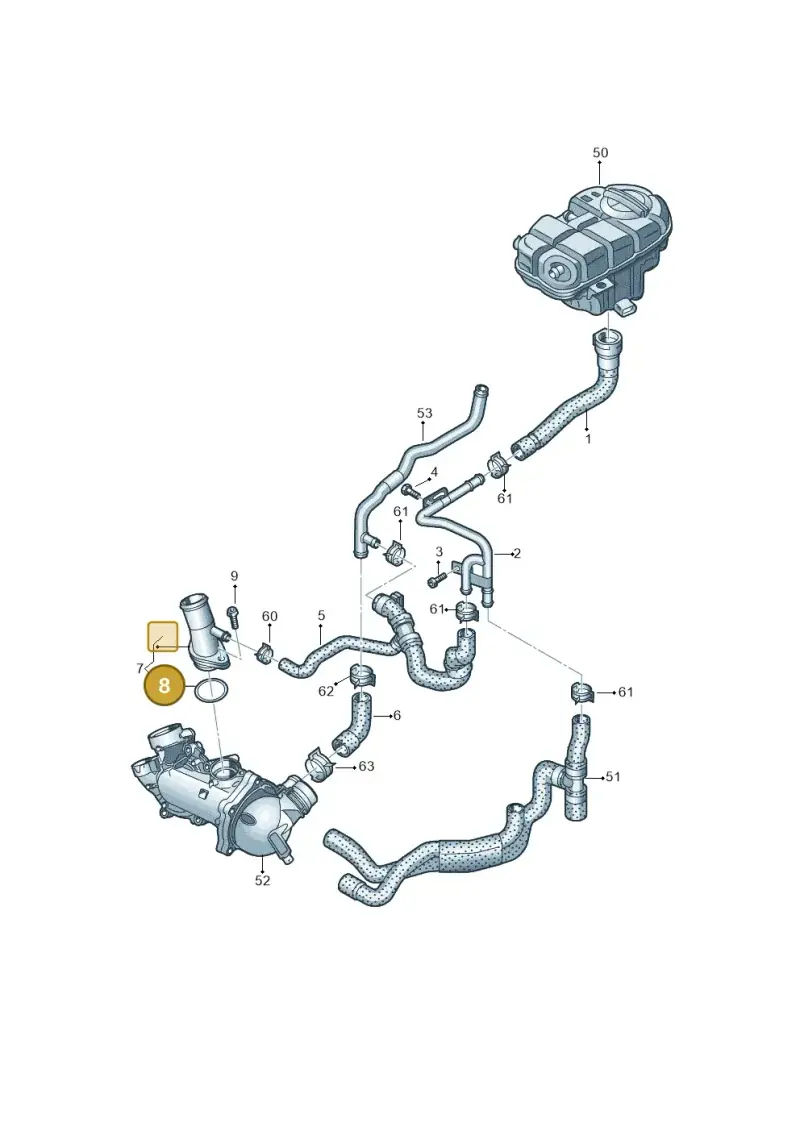 WHT007960A — Audi A7 Sportback (2014-2018) diagram 711121540, position 8