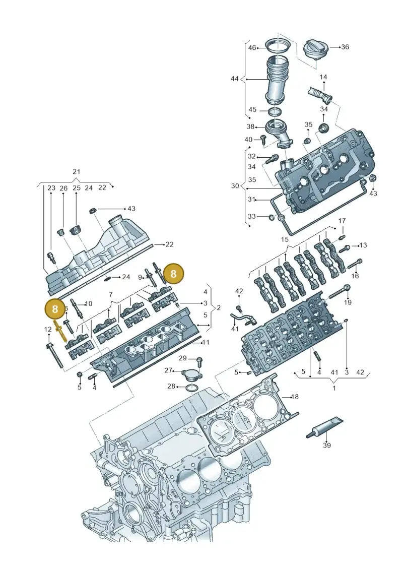 WHT008070 — Volkswagen Amarok twin cab (2022-) diagram 894103650, position 8