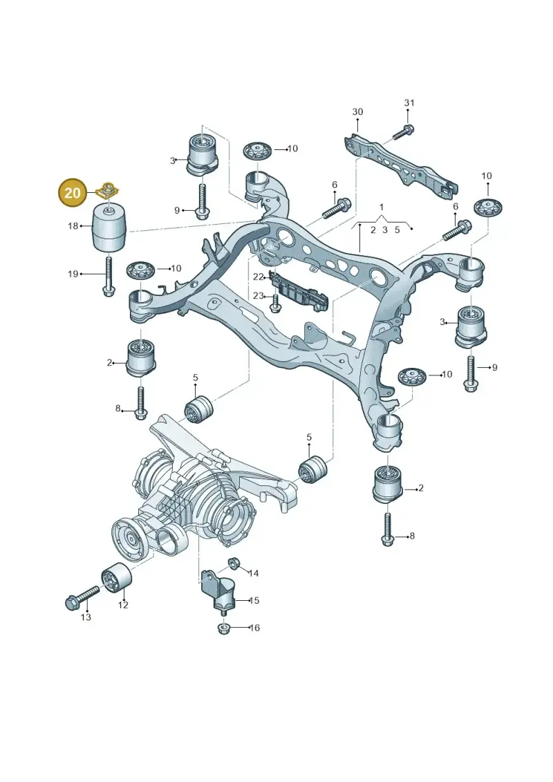 WHT008073A — Audi A6 (2018-2025) diagram 430505010, position 20
