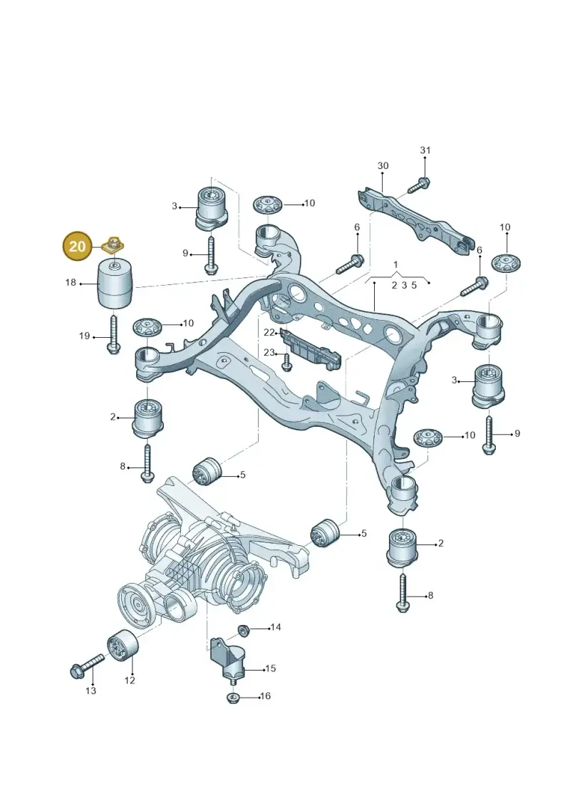 WHT008073A — Audi A6 L 2.0 (2018-) diagram 577505010, position 20