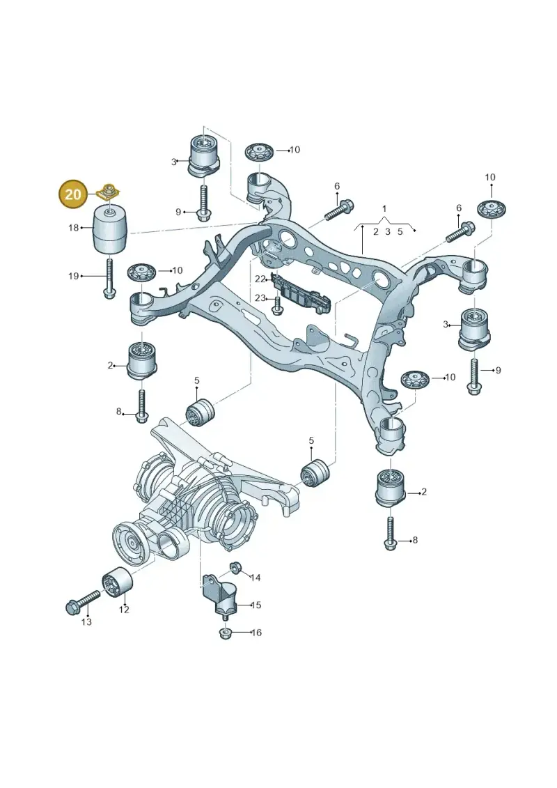 WHT008073A — Audi A8 (2017-2025) diagram 838505050, position 20